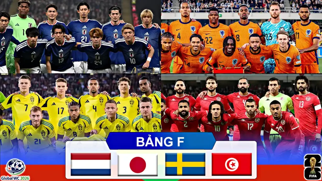 Dự Đoán Thứ Hạng Bảng F World Cup 2026