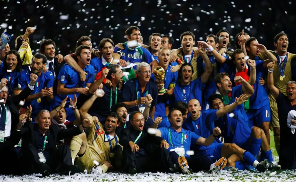 Ý (45 Chiến Thắng) vô địch world cup 2006